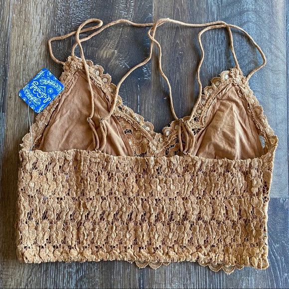 NWT Free People Celine Bralette Burnt Caramel - Picture 15 of 16